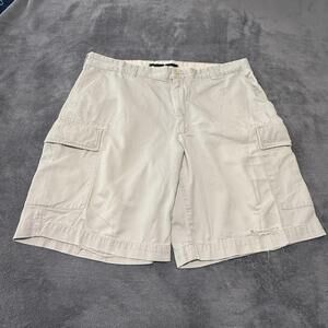 Nautica Explorer Shorts Mens Size 38 Light Beige Cargo Pockets Outdoor Casual